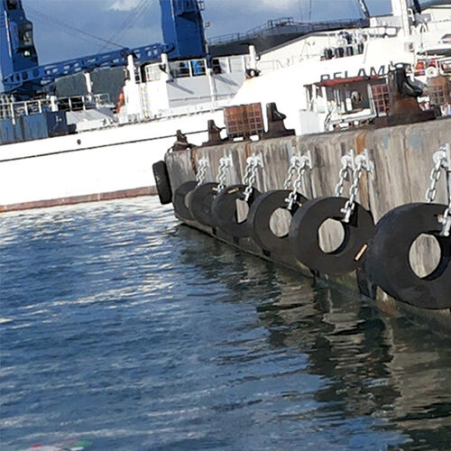 Latest company case about Black Cylindrical Marine Fenders Durable Fenders for High Impact and Low Maintenance