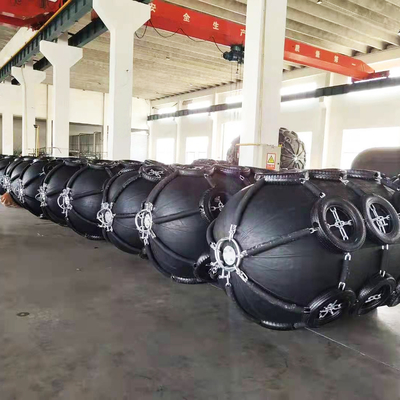 ISO17357-1:2014 Pneumatic Yokohama Floating Fenders Tyre Chain Net