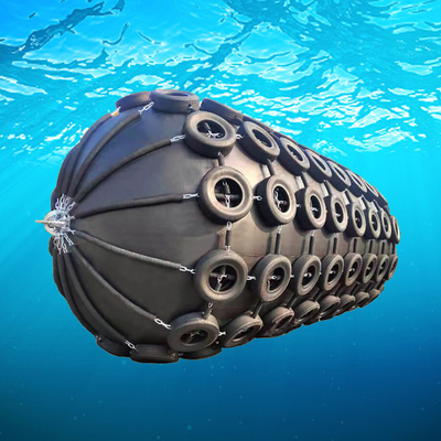 ISO17357-1:2014 Pneumatic Yokohama Floating Fenders Tyre Chain Net