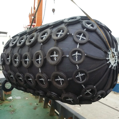 ISO17357-1:2014 Pneumatic Yokohama Floating Fenders Tyre Chain Net