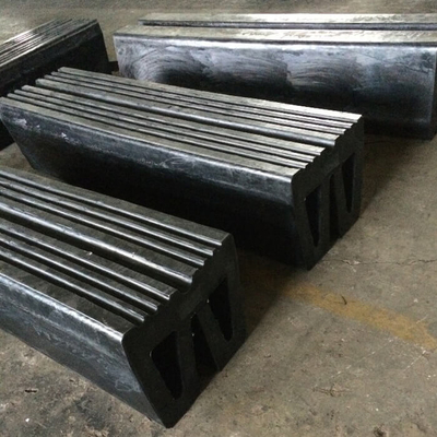 Large Dock W Type Fender Natural Rubber For Tug Boat Bumper