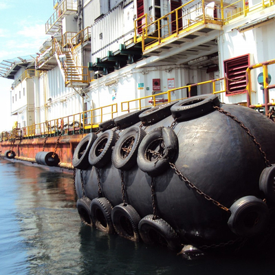 ISO17357 Qualified Yokohama Floating Fenders  50kPa 3.3*6.5M Tear Resistance