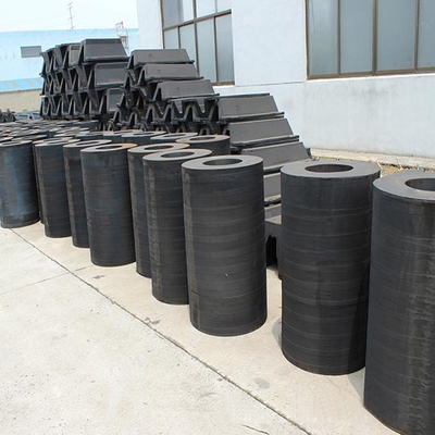 Cylindrical Hollow O Shape Marine Dock Bumpers NR / NBR Material