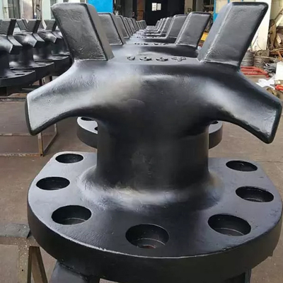 PIANC Standard Mooring Bollards Cast Iron Steel 150 Tons Horn Bollards