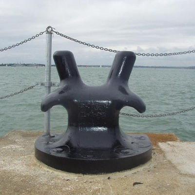 100 Tons Marine Jetty Bollards 450 MPA Horn Staghorn Type