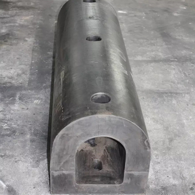300h D Type Black Rubber Boat Dock Bumpers Wear Resisting Marine Port Fenders
