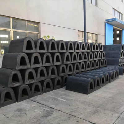 300h D Type Black Rubber Boat Dock Bumpers Wear Resisting Marine Port Fenders
