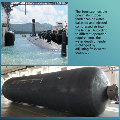 Semi Underwater Submarine Fenders Pneumatic Submersible Marine Rubber