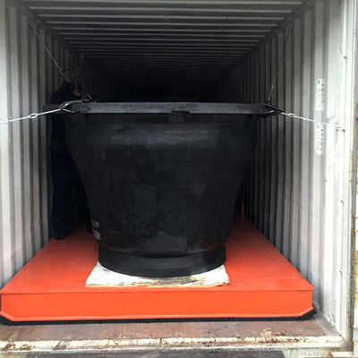 Wear Resistant Natural Rubber Cone Fender Pianc 2002 Standard For Berth