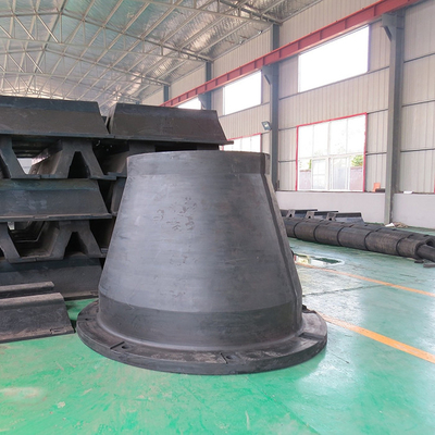 Wear Resistant Natural Rubber Cone Fender Pianc 2002 Standard For Berth