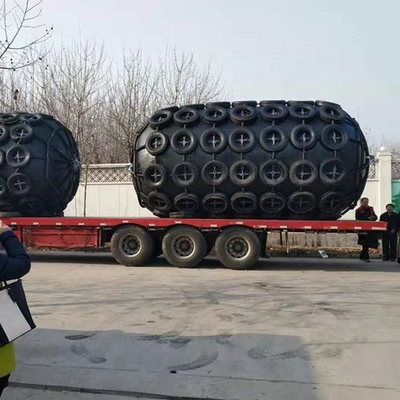 Iso17357 Yokohama Rubber Fender 50 Kpa 3.3*6.5m With Safety Valve