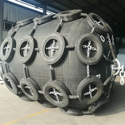 50kpa Floating Yokohama Rubber Fender Pneumatic Tyre Chain Net