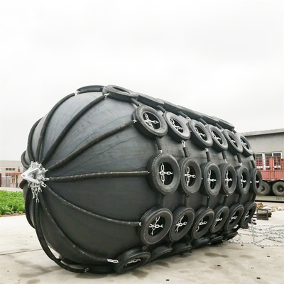 Ship Wharf Dock Protection Yokohama Rubber Fender 80kpa Pneumatic Inflatable Marine
