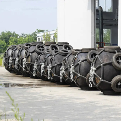 Ship Dock Boat Berthing Sts Yokohama Marine Fenders With Chain And Tyre