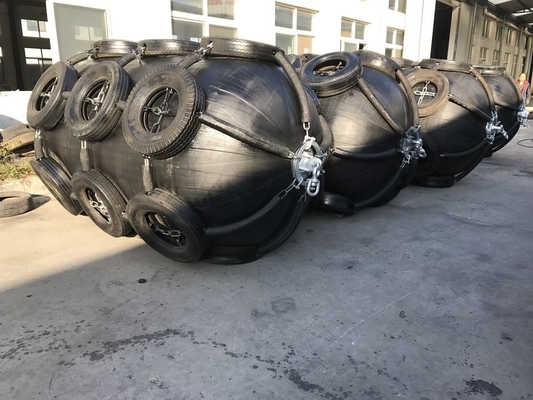 High Pressure Maritime Pneumatic Rubber Fender For Sts Operations / Transfer