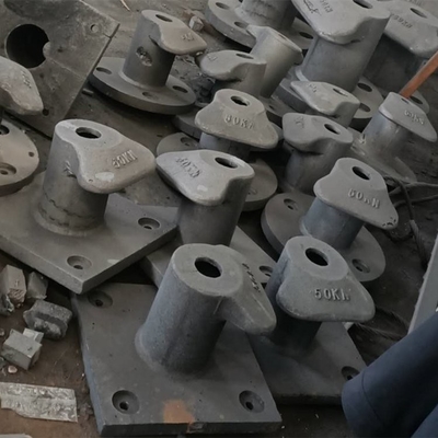 Double Bitt Rope Ship Mooring Bollards Large Capacity