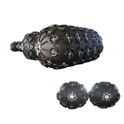 Marine Vessel Ship 50kPa Pneumatic Rubber Fender With Tires And Chains Protect Dock Ship