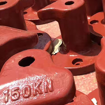 Customized Steel Mooring Bollards For Docking Standard Design Silver Finish