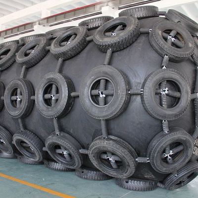 50kpa 80kpa Pneumatic Rubber Fender Marine Rubber Fenders ISO17357 Standard