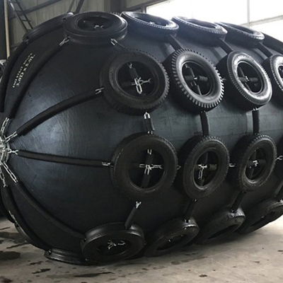 Flexibility Cylindrical Pneumatic Marine Fender / Airbag Rubber Fender With Tensile and Low Abrasion