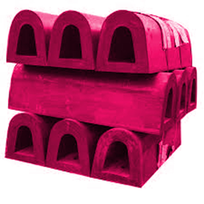 Ultra Durable D Type Profile Marine Fenders Excellent Weathering Resistance