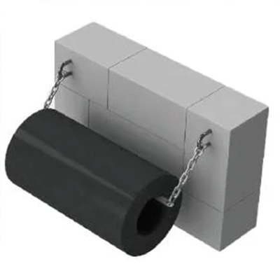 Black Cylindrical Marine Fenders Durable Fenders For High Impact And Low Maintenance