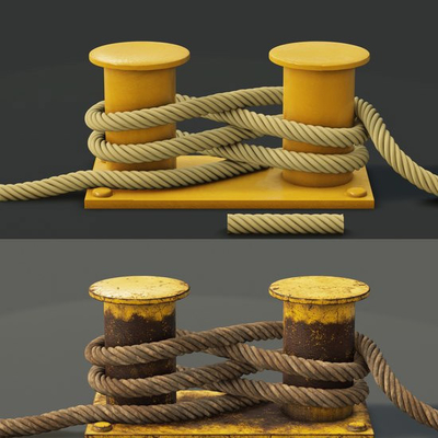 Adjustable Height Mooring Bollards Anti Slip Surface Nautical Bollards