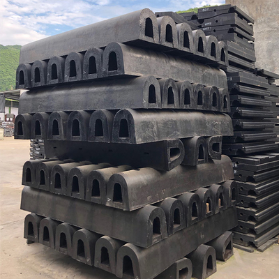 Boat D Type Fenders Marine Rubber Fender For Dock Steel Structure