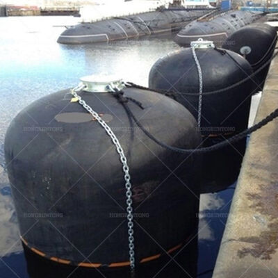 Submarine Fenders with Low Reaction Force Wear Resistant Shock Buffer Performance for Marine Docking