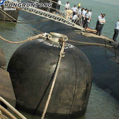 Submarine Fenders with Low Reaction Force Wear Resistant Shock Buffer Performance for Marine Docking