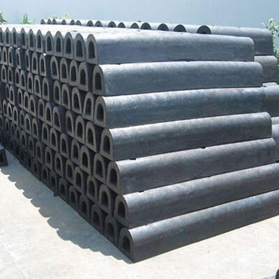 Weather Resistant Solid Structure Bolt Mounting Design D Type Fenders Rubber Dock Bumper
